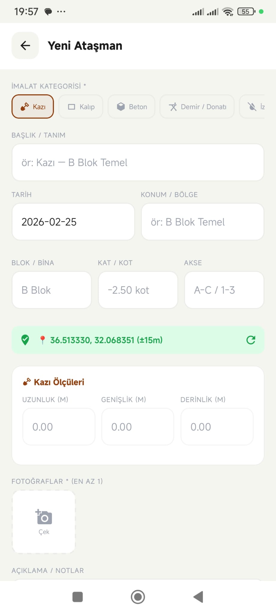 Ataşman Ekran Görüntüsü
