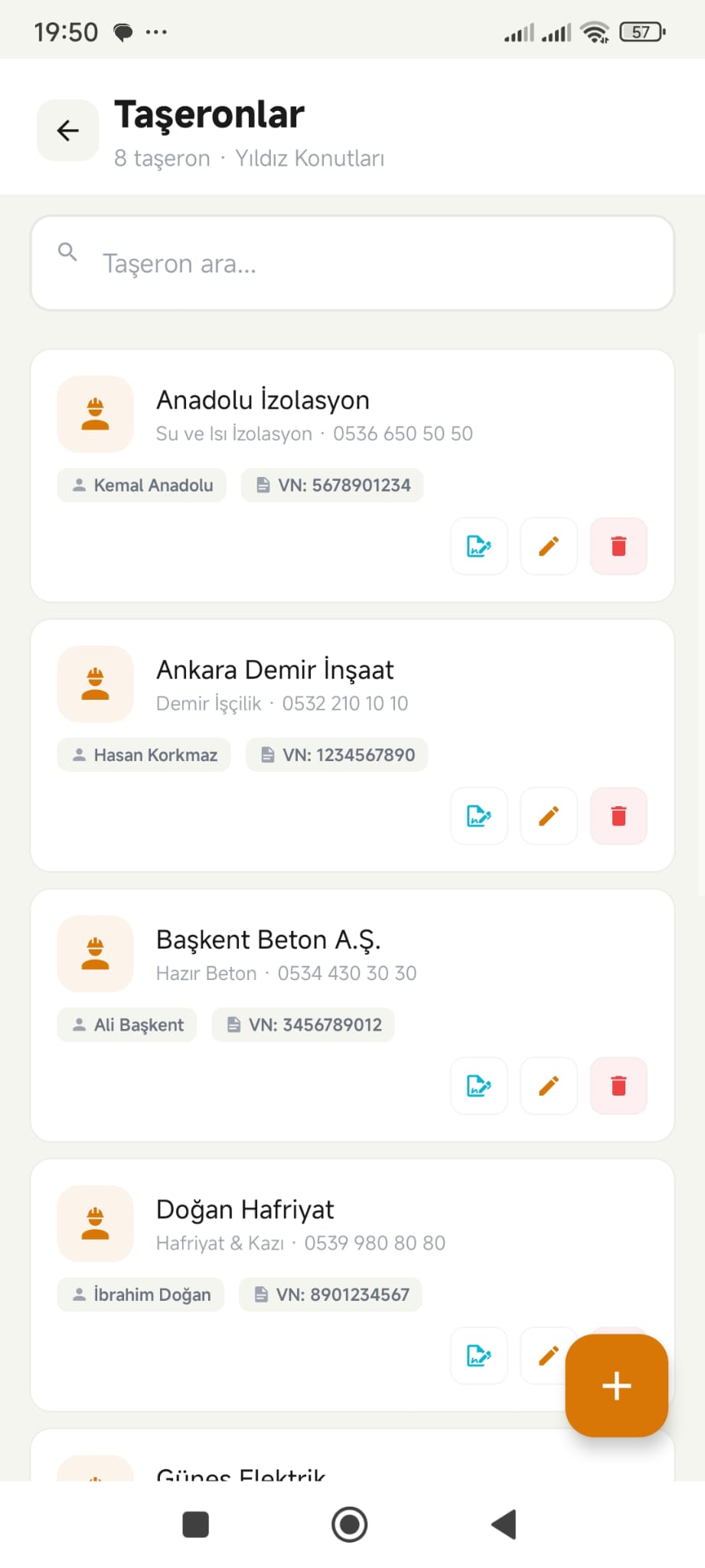 Taşeronlar Ekran Görüntüsü